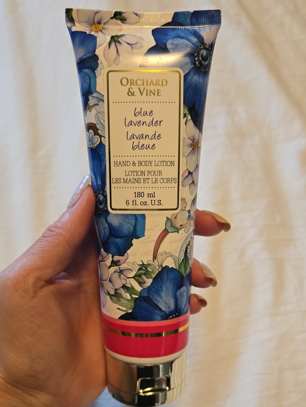 Blue Lavender Hand & Body Lotion - Blue Floral